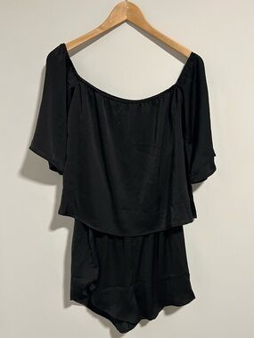 Brunette the Label Black Romper, Size XS/S